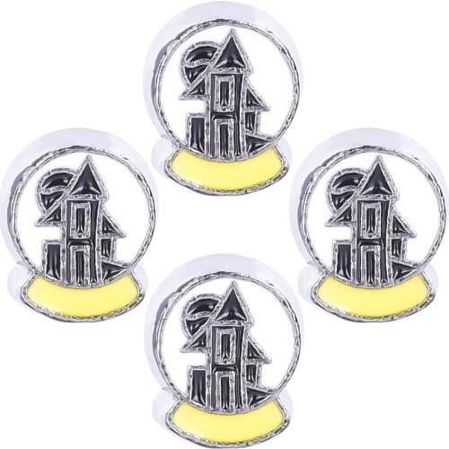 20Pcs/lot F540 Enamel Christmas Crystal Ball Floating Charms Living Glass Girl Birthday Gift Jewelry