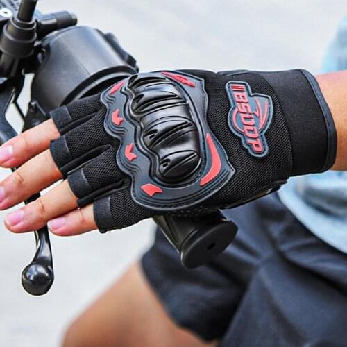 80% Dropshipping!! Outdoor Sports Motocross Combat Breathable Non Slip Knuckle Half Finger Gloves