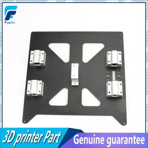 Aluminum Y Carriage Anodized Plate With SC8UU pgrade Prusa i3 V2 Hot Bed Support Plate For Prusa i3 RepRap DIY 3D Printer parts