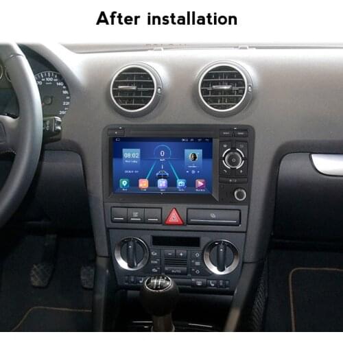 2din Android 10.0 car radio for Audi A3 8p fit to 2003-2013 autoradio audio gps navigation support steering wheel control camera