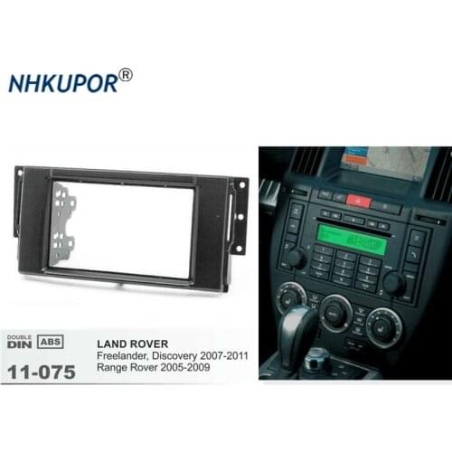 11-075 Car Radio Fascia For LAND ROVER Freelander/Discovery 2007~2011 Range Rover Stereo Frame Dash CD Trim Installation Kit