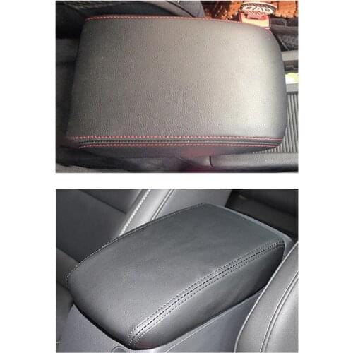 Auto Accessories High Quality Microfiber Leather Central Armrest Box Protective Leather Cover For VW Golf 7 MK7 2013-2017