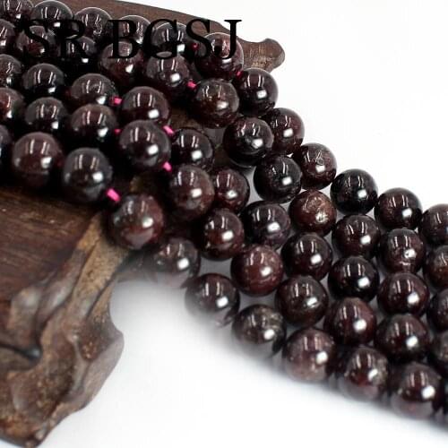Free Shipping 6 7 8 9 10mm Clearance Wholesale Jewelry DIY Natural Stone Crackle Gems Red Garnet Beads