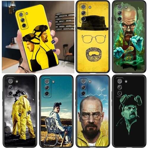 Heisenberg Breaking Bad for Samsung Galaxy S21 Ultra Plus Note 20 10 9 8 S10 S9 S8 S7 S6 Edge Plus Black Phone Case