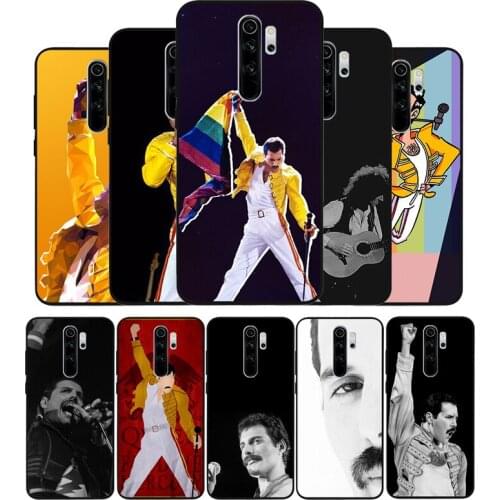 Queen Freddie Mercury black Phone Case For Xiaomi Redmi note 9 8 7 6 5 4 Pro S for redmi 4A 4X 5 Plus 5A 7A Cover
