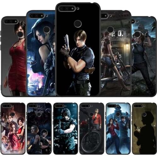 Resident evil2 3D black Silicone Phone Case For honor 30 20 Pro 8 8X 9 10 20 Lite Mate 10 20 30 Lite Pro cover