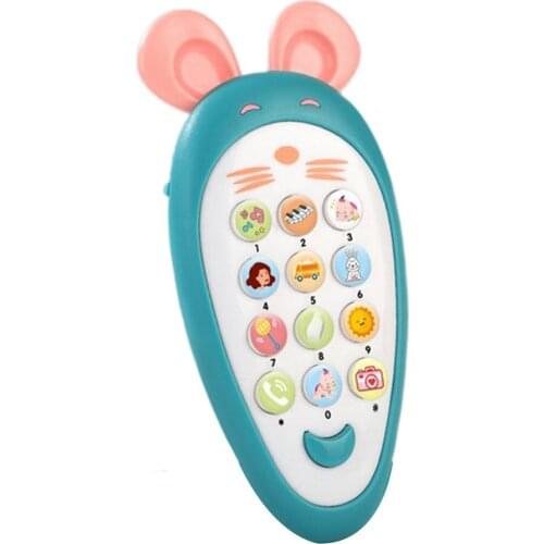 Kids Mobile Phone Toys Multi-function Simulation Early Educational Puzzle Music Learning Phone Toy For Baby Children Xmas Gift