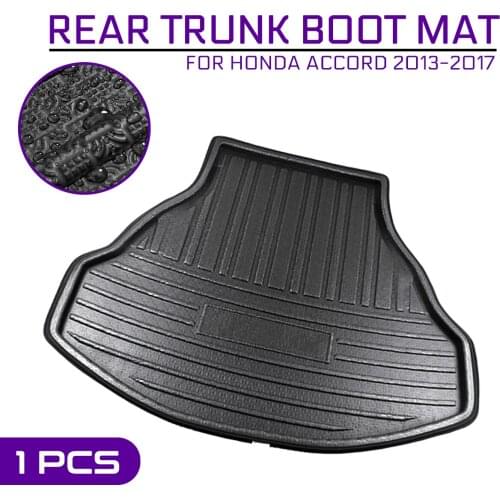 For Honda Accord 2013 2014 2015 2016 2017 Car Floor Mat Carpet Rear Trunk Anti-mud Cover