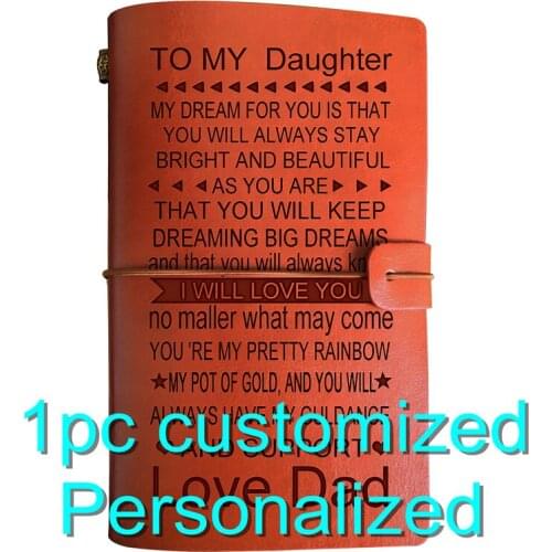 Engraved Leather Journal Dropshipping Center Store Customized Gift For Men Best Friend Own Logo For Kids BJ048 A6 Notebook Diary