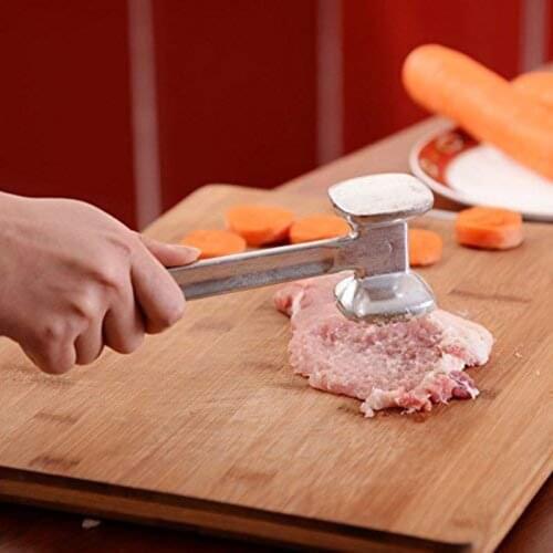 Steak Hammer Kitchen Creative Small Double-Sided Loose Meat Hammer Steak Hammer Sirloin Hammer Aluminum Alloy Steak Tool