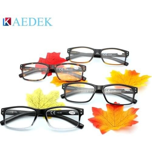 KAEDEK Retro Round Reading Glasses Men Women Ultralight Hyperopia Eyeglasses Optical Spectacle Diopter +1.0 1.5 2.0 2.5 3.0 3.5