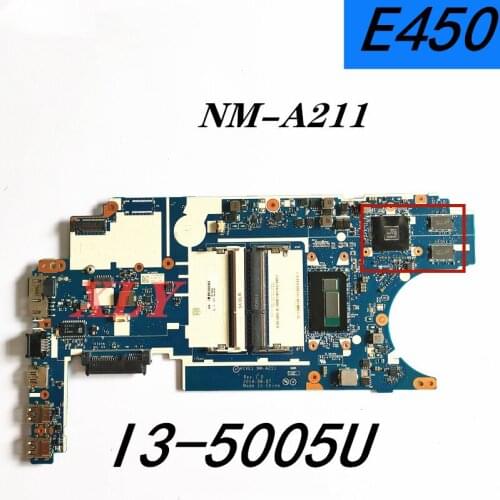 NM-A211 00HT778 Laptop Motherboard Para Lenovo ThinkPad E450 E450C I3-5005U CPU Placa Principal completo testado