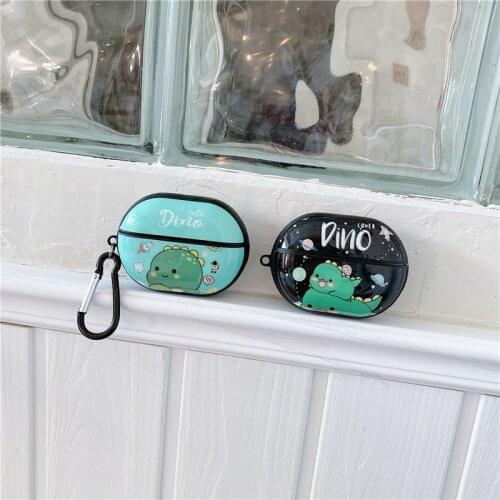 Cute Dinosaur Fashion Silicone Bluetooth Earphone Case for Huawei Freebuds Pro Soft Silicone IMD Protection Cover Funda