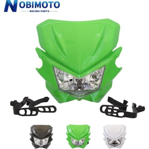 Motorcycle Universal Headlight Headlamp For Kawasaki KLX125 KLX150 250 450 CRF RMZ YZF EXC Dirt Bike Motocross Enduro Off Road