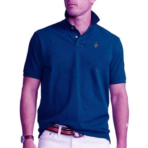 High Quality Summer Breathable 100% Cotton Mens Short Sleeve Polo Shirt Embroidered Bird Logo Mens Polo Shirt Fashion Loose