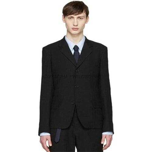 New XS-5XL Mens clothing fashion Slim Business three button Suit plus size Singer costumes