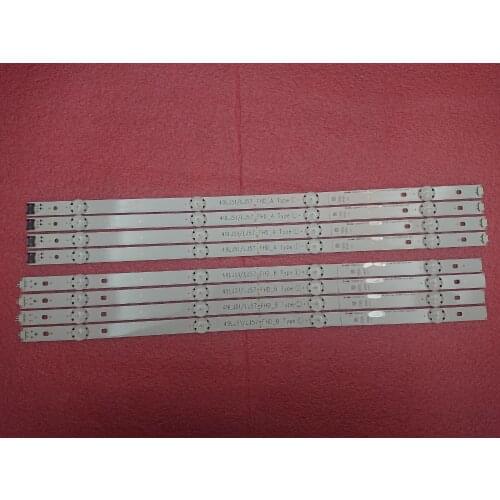 New 5set=40pcs LED strip for LG 49LH590V HC490DUN 49LH5700 49LJ51/LJ57_FHD_A B Type LG innotek 17Y 49_FHD A B EAU63673013