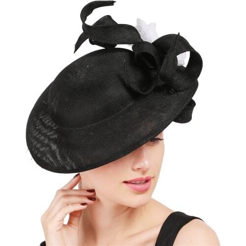 Charming Flowers Fascinator Headwear Derby Kentucky Hat Fancy Design Fascinators Vintage Black Hair Accessories For Bridal Woman