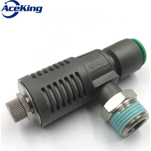 Pneumatic quick plug asv310f-01-06s quick exhaust throttle asv410f-02-08s/asv510f-03-10s muffled speed fast exhaust