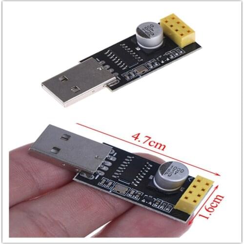 ESP01 Programmer Adapter UART GPIO0 ESP-01 Adaptaterr ESP8266 CH340G USB to ESP8266 Serial Wireless Wifi Developent Board Module