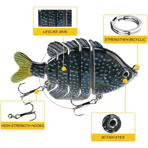 1PCS 8.5cm/25g Fishing Baits Trolling Swim Minnow Wobbler Multi-section Hard Bait Artificial Crankbait Fishing Tackle Lure Tools