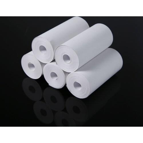 5 Rolls Replacement Printing Thermal Paper White Fit for Mini Mobile Thermal Printer High Quality Printing Accessories