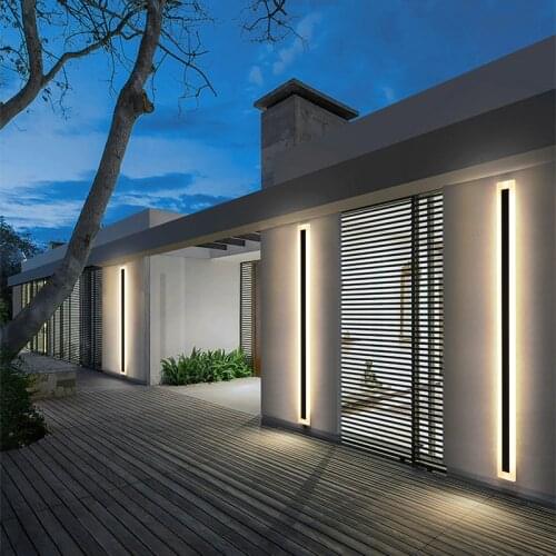 LED Outdoor Wall Light Waterproof IP54 Porch Modern Balcony Staircase Wall Lamps Garden Decoration Lightin villa wall Lighting