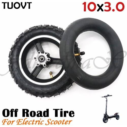 TUOVT 10 inch 10x3.0 tire 80/65-6 tire wheel hub electric scooter inner tube folding bicycle thickened wear resistant Tire Parts