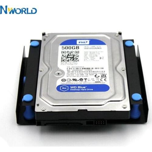 Nworld Shock-Proof 3.5 Hard Disk to 5.25 DVD ROM Bay Mounting Adapter HDD Enclosure