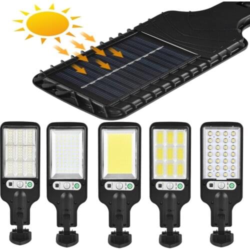 Solar Light COB SMD Waterproof Human Body PIR Motion Sensor Street Lamp Remote Control Energy Save Outdoor Garden Lighting Decor