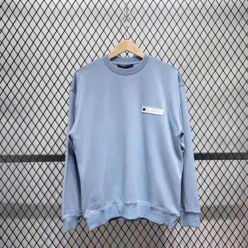 High quality spring and autumn oversized loose casual embroidery micro-label pullover sweater for men and women