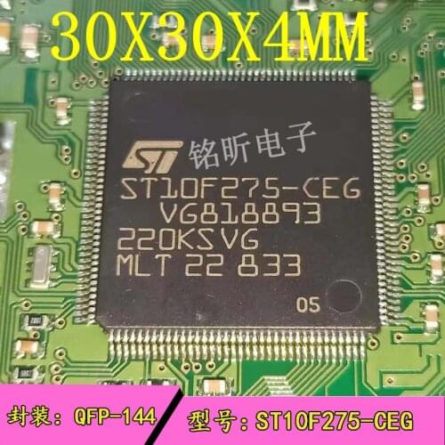 1pcs/lot New ST10F275-CEG ST10F275 QFP-144 30X30X4MM car cpu chip Thick Package ic memory chips