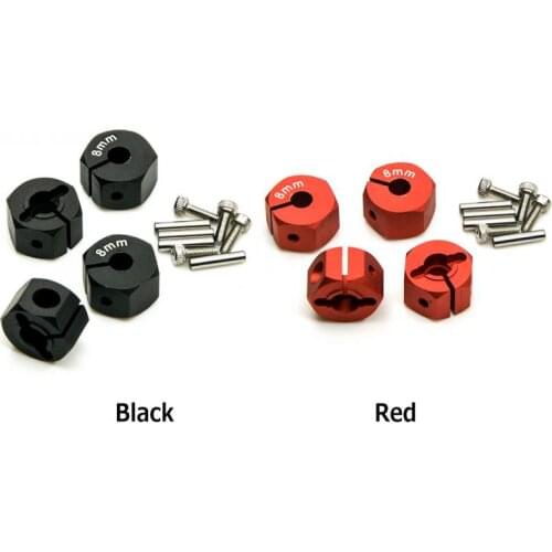 4PCS 8/9/10/11/12mm Thickness Wide Hex Hub Hex Wheel Adapter Spare Parts For Axial SCX10 CC01 Wraith 90027 90034 RC Car Model