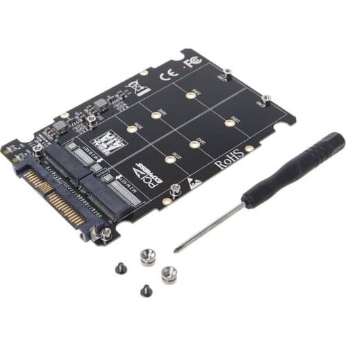 M.2 Ssd to U.2 Adapter 2In1 M.2 Nvme and Sata-Bus Ngff Ssd to Pci-E U.2 Sff-8639 Adapter Pcie M2 Adapter for Pc Computer
