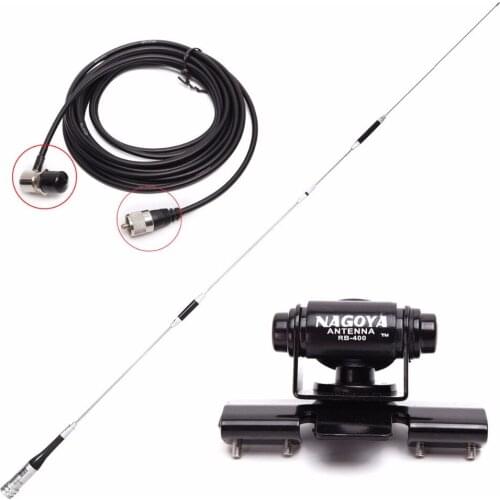 Diamond SG-7900 Dual Band UHF/VHF 144/430MHz Stainless Steel 150W 5.0/7.6dBi Antenna With Clip Mount Cable for Car Mobile Radio