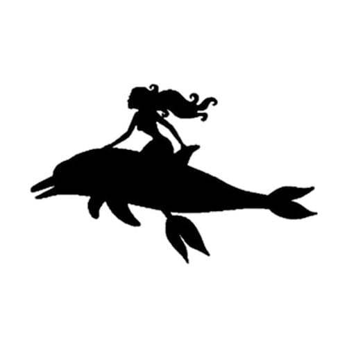 Auto Car Sticker Decal Mermaid Dolphin Sea Ocean Marine Theme Truck Rear windshield Decor Waterproof Decals L518