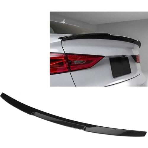 Car Rear Spoiler Wing High Kick Truck Lip Glossy Black for V Type Fit for Audi A3 S3 8V Sedan 2014 2015 2016 2017 2018-2020