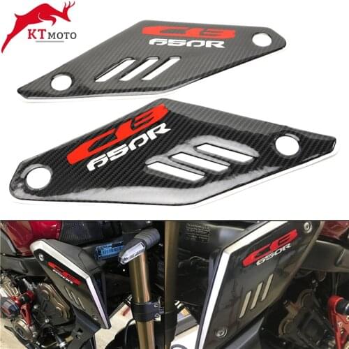 For Honda CB 650R CB650 R 2018-2020 3D Carbon Fiber Side Decals Tank Pad Gas Oil Sticker Motorcycles Decoration Accessories