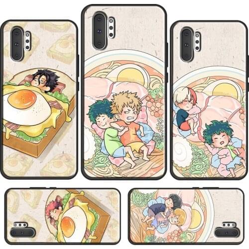 Anime Boys Funny Ramen Japan Phone Case For Samsung Galaxy S21 S20 Plus Ultra Note 20 10 9 S8 S9 S10 Plus S20 FE Cover