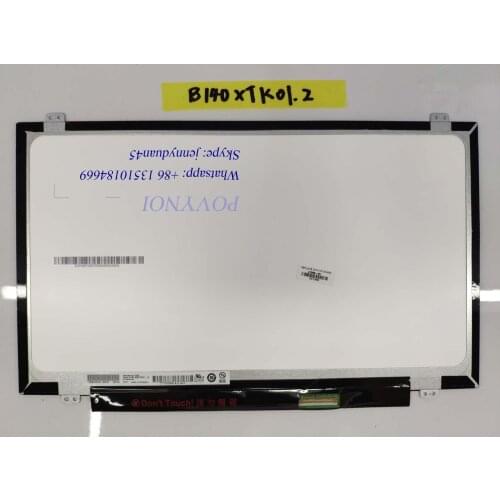 B140XTK01.2 Laptop screen 14inch FHD 1920X1080 30pins