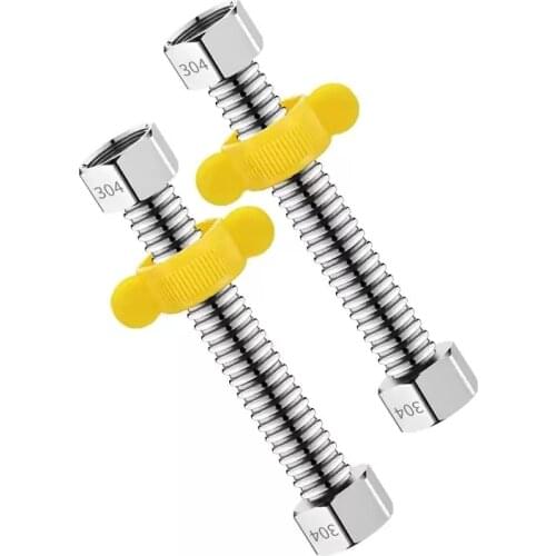 304 Stainless steel Corrugated Connector Water Heater bathroom plumbing Hose 10cm -500cm lenght customized