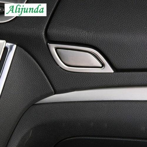 Stainless Steel Car Interior Dashboard Storage Box Keyboard Cover Decoration Fit For Vauxhall Opel Mokka BUICK ENCORE 2013 2014