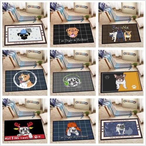 Creative Carpets Doormat For Entrence Door 3D Cartoon Carpet Pet Dog Rugs Outdoor Anti-Slip Floor Mats Kids Room playing Carpet