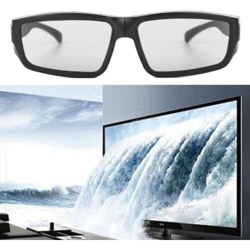 Circular Polarized Passive 3D Stereo Glasses Black H4 For TV Real D 3D Cinemas