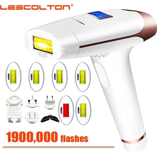 Lescolton 2 in 1 T009I Laser Machine For Body IPL Home Permanent Laser Hair Removal Beauty Appliances Female Epilator