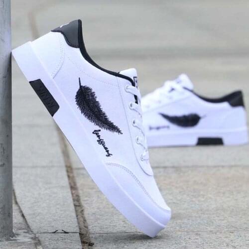 Summer New Korean White Shoes Mens Canvas Casual Shoes Trend Wild Sneakers Shoes