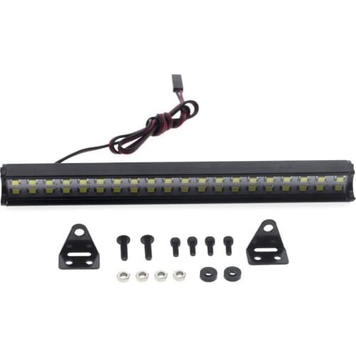 Metal shell bumper searchlight suitable for 1/10 climbing car TRAXXAS TRX-4 TRX-6 Axial SCX10 iii D90 D110 roof light Spotlight