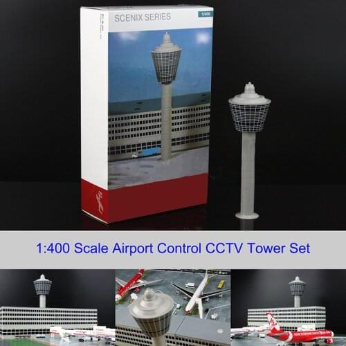 1:400 Airport Passenger Airport control CCTV tower set model for airport model aircraft plane scene display toy