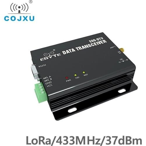 RS232 RS485 Modbus Modem 433MHz 5W TCXO Wireless Transceiver Long Range 10km PLC Transmission Receiver E90-DTU(433C33)