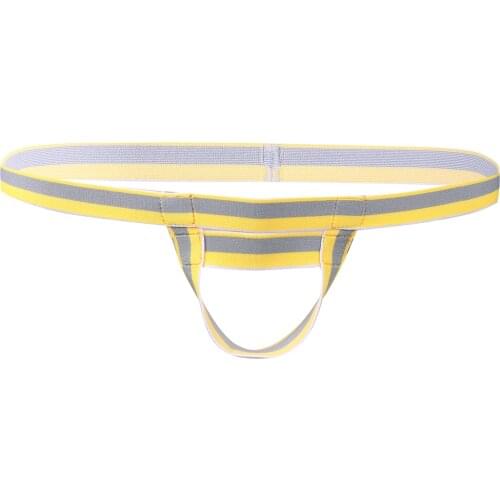 Men Underwear T-back Thong Bandage G-string Ball Lifter Booster with Enhancing Ring Straps Sexy Briefs With Penis Hole Panties